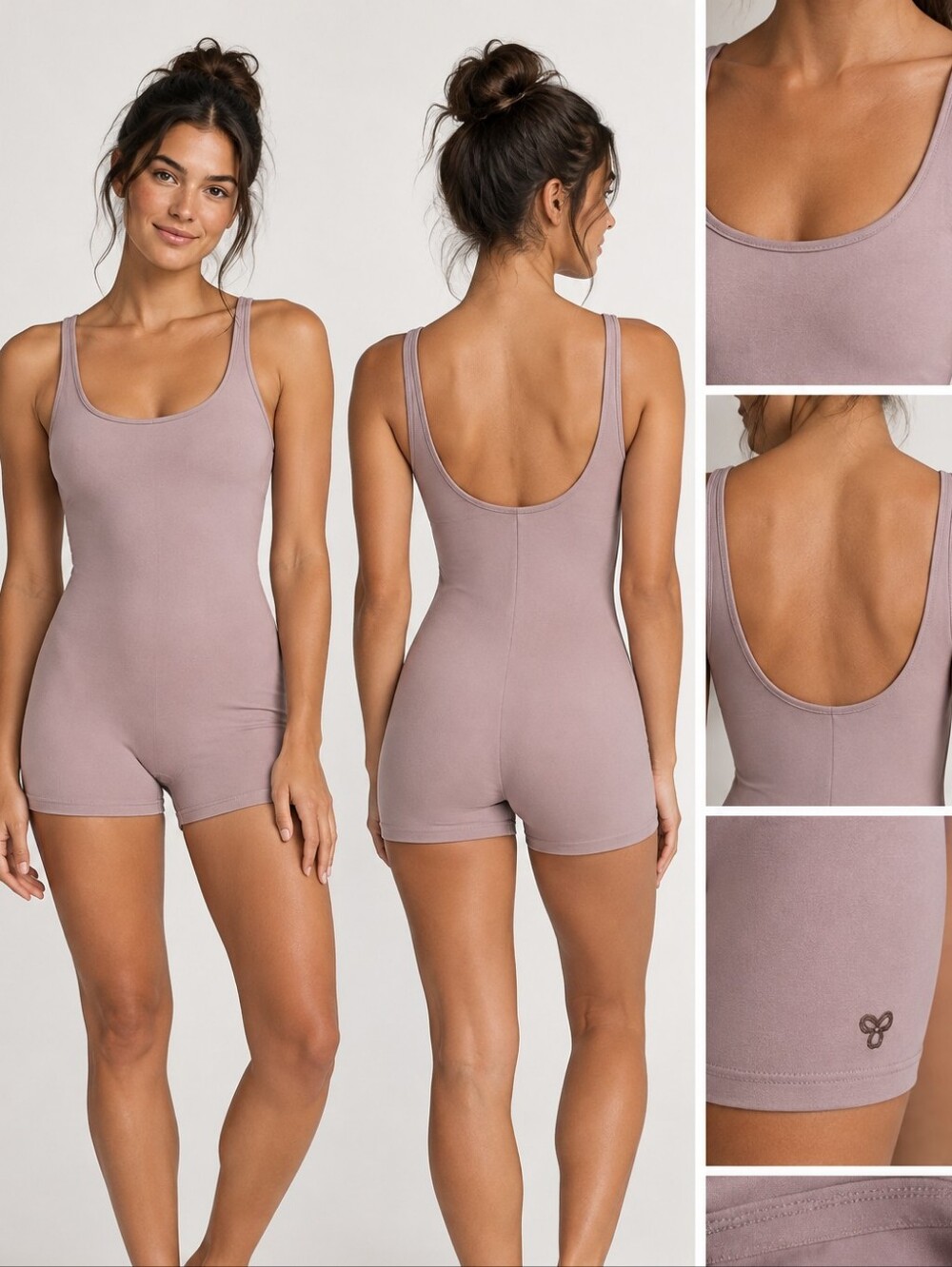 Aritzia TnAction Mauve One-Piece Romper Bodysuit Size Medium